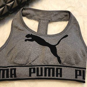 Women's Puma Gray Low Support Seamless Bra Size S